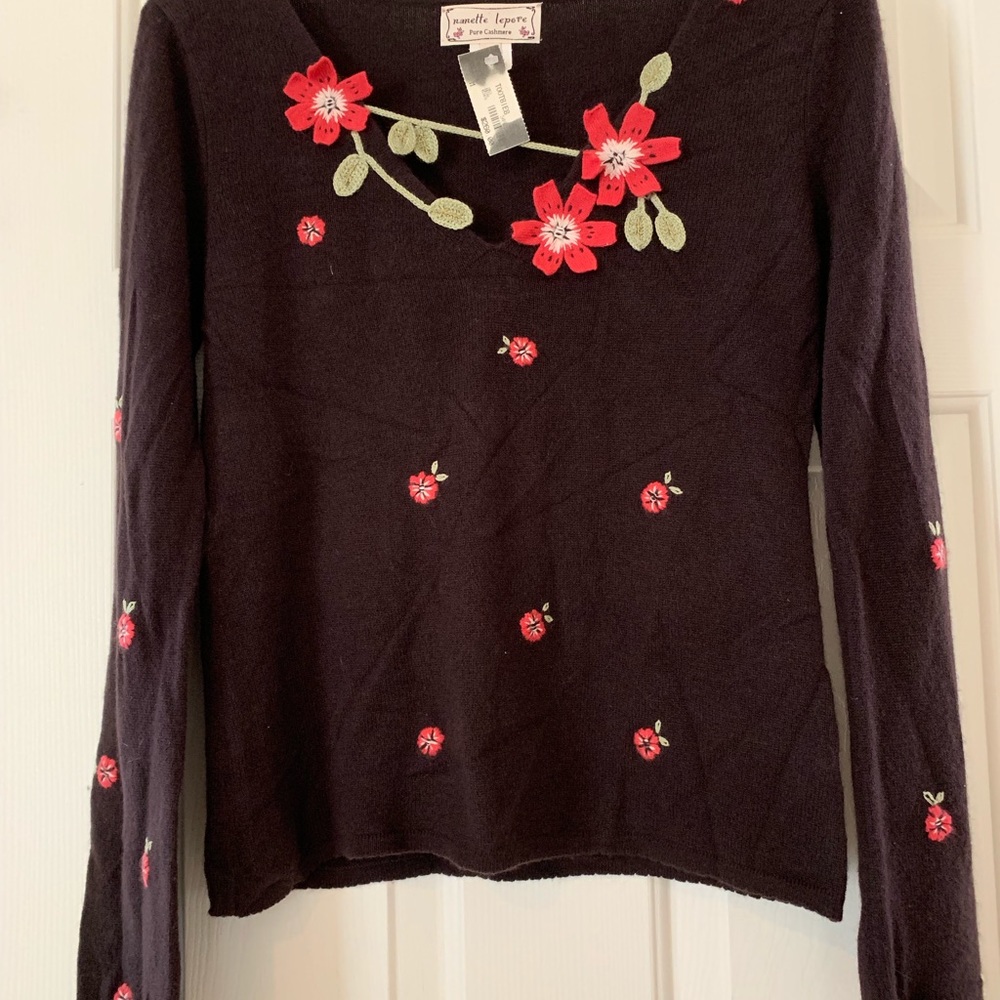 Nanette Lepore Cashmere Sweater Size M New